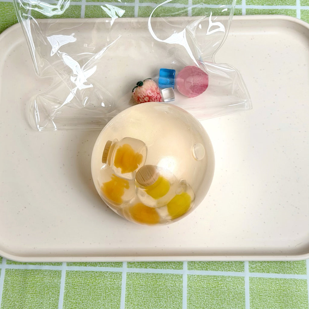 Fruit Can Squishy (the yellow peach can is hard) - by Miaomiao Squishy