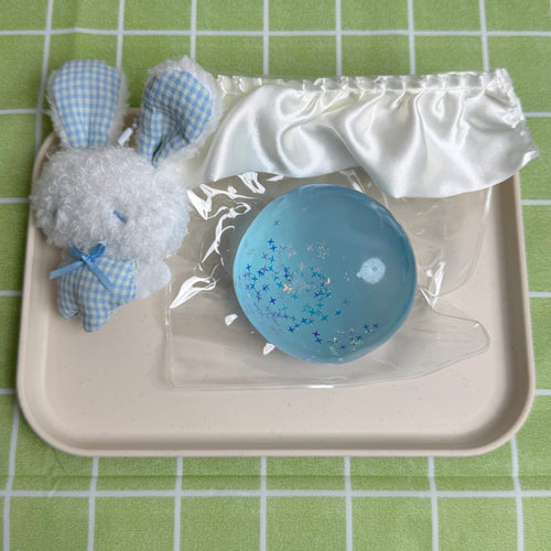 Cute Coconut Oil Ball Blue-by Miaomiao Squishy