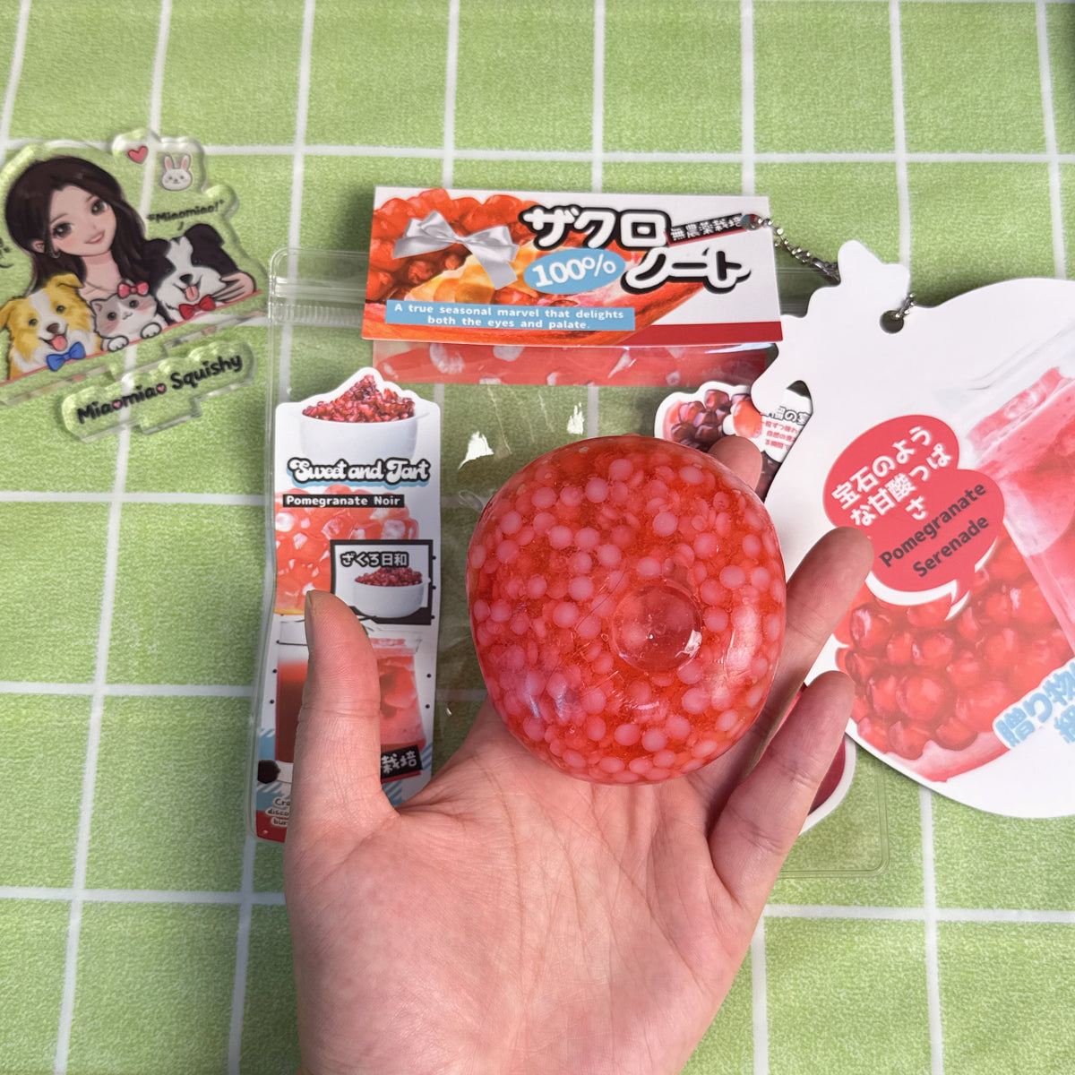 Ruby Pomegranate Slushy Squishy Ball 💎🔴 - By Miaomiao Squishy