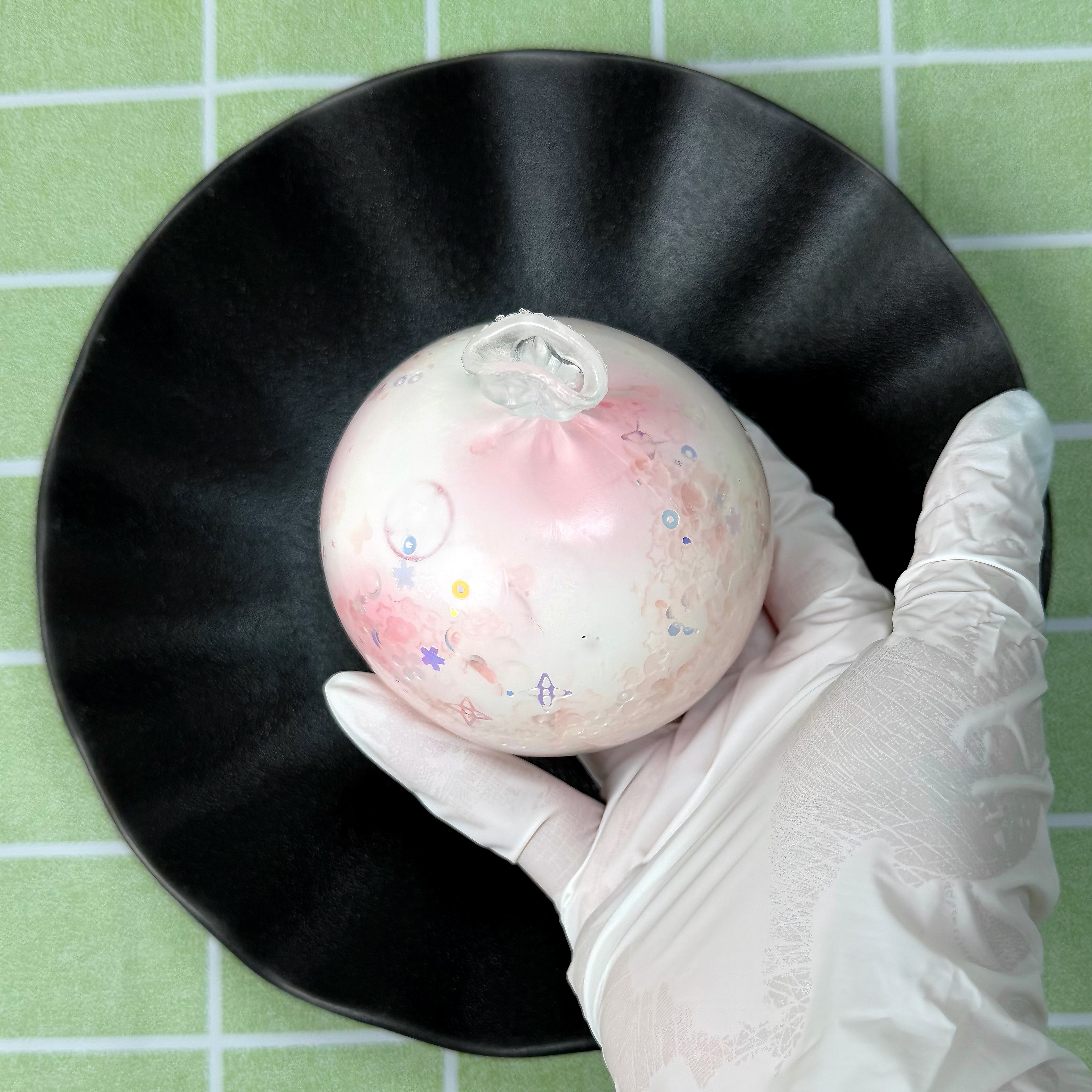 Pink Mixed Candy Crunchy Squishy Ball -  By Miaomiao Squishy