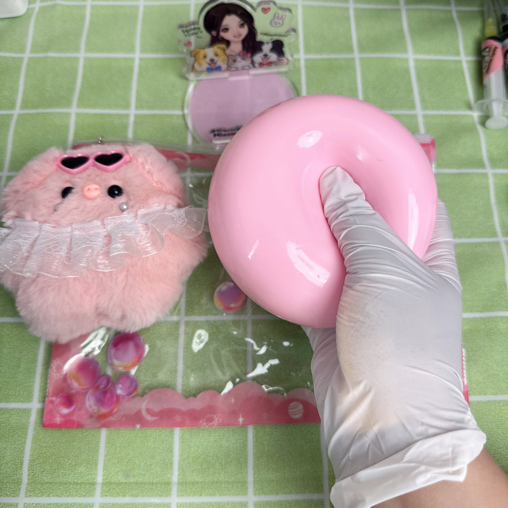 Super Extra Cloud Dough Squishy Ball Pink - By Miaomiao Squishy