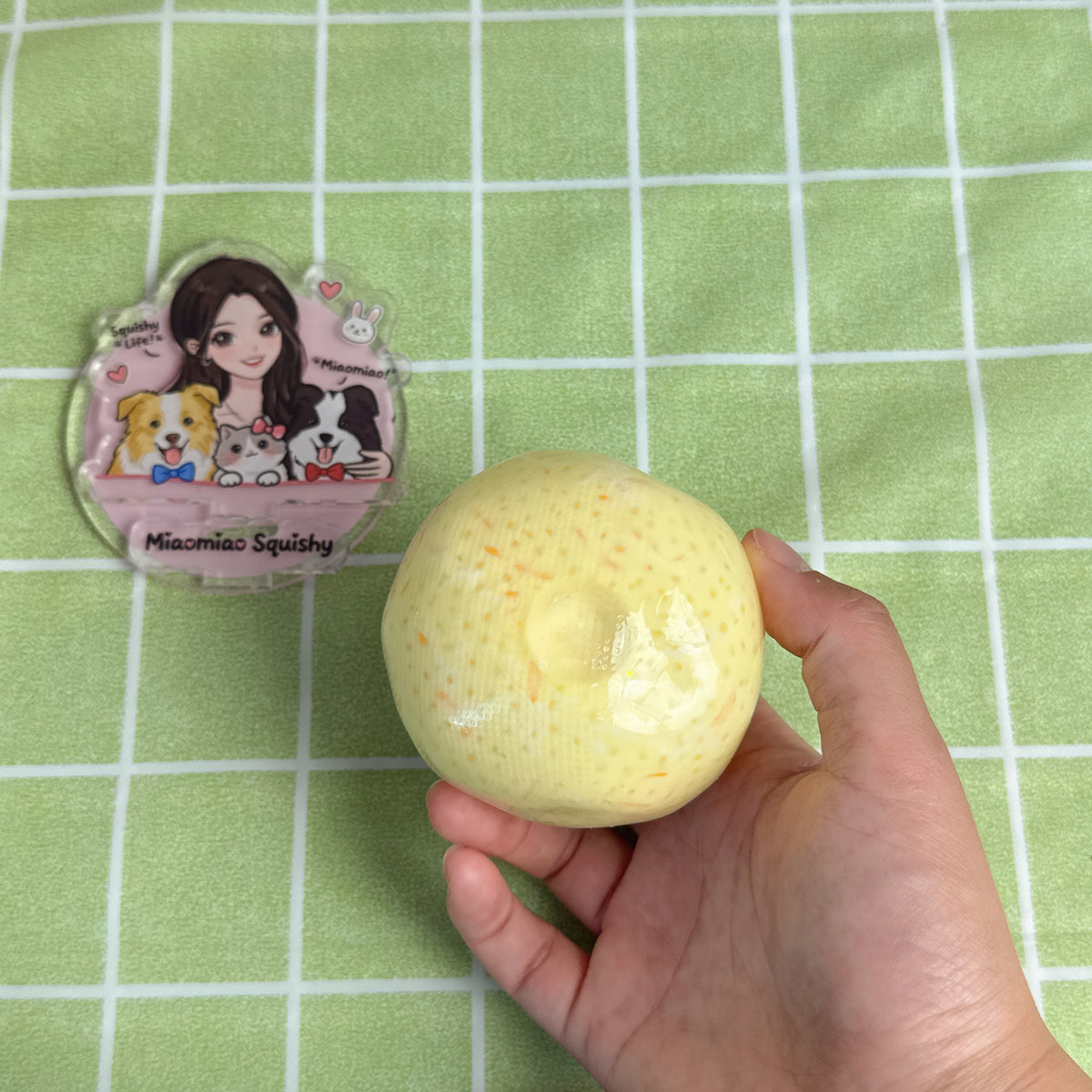 Butter Baked Risotto Silent Squishy Ball 🧀🍚 - By Miaomiao Squishy