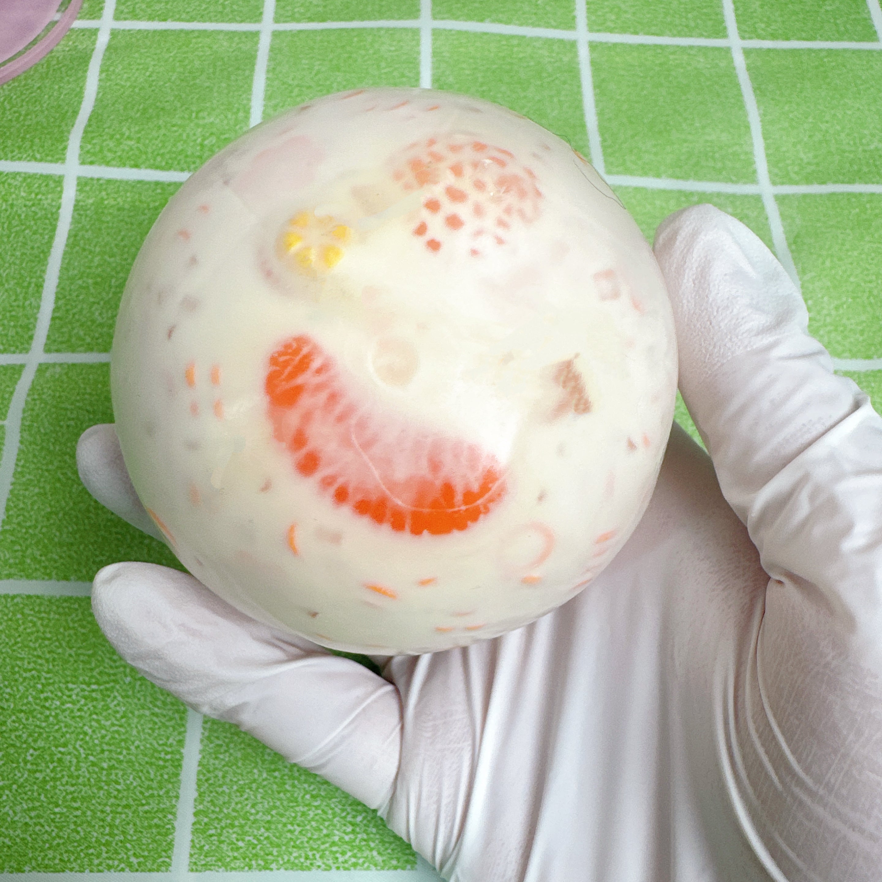 Orange Milkshake Crunchy Ball - By Miaomiao Squishy
