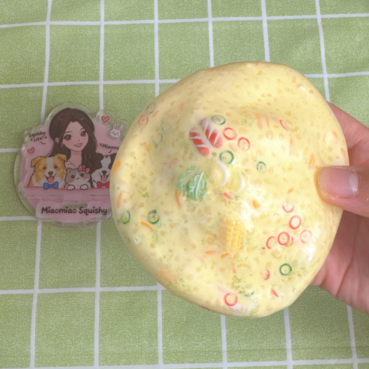 Butter Baked Risotto Silent Squishy Ball 🧀🍚 - By Miaomiao Squishy