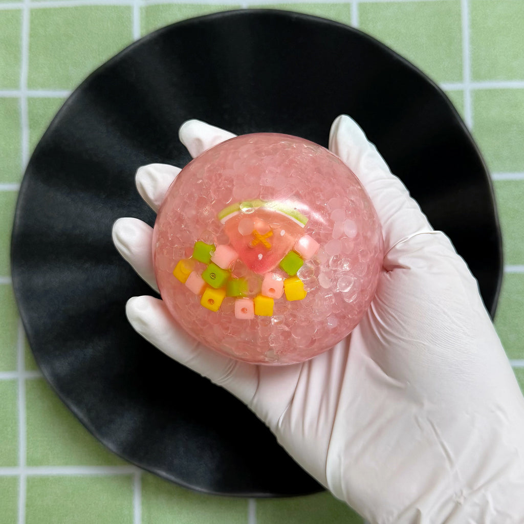 Watermelon Juice Squishy Ball  🍉🍹✨- By Miaomiao Squishy