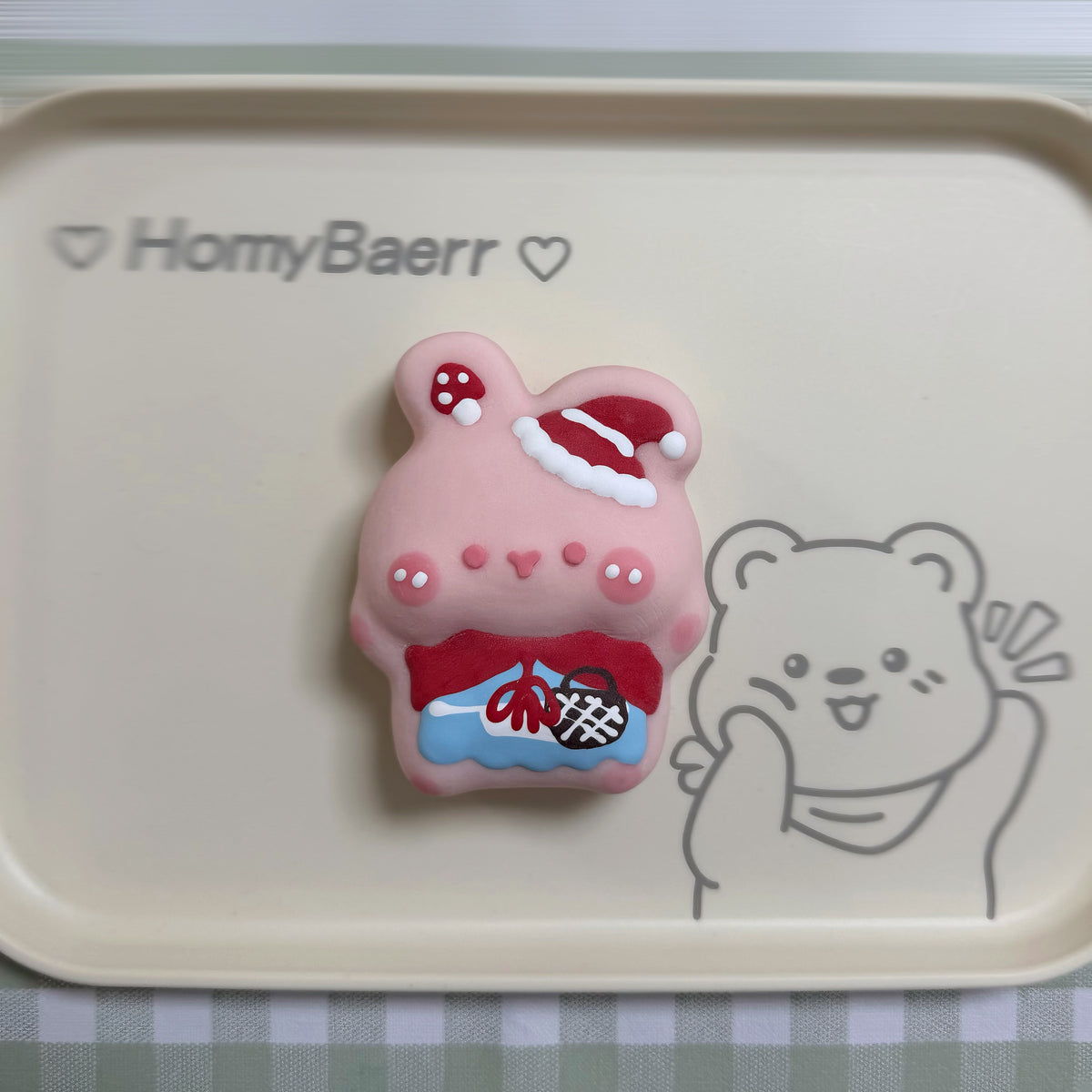 Little Red Riding Hood Bunny Bare-Hand Taba Squishy 🍓🧺 - By Miaomiao Squishy