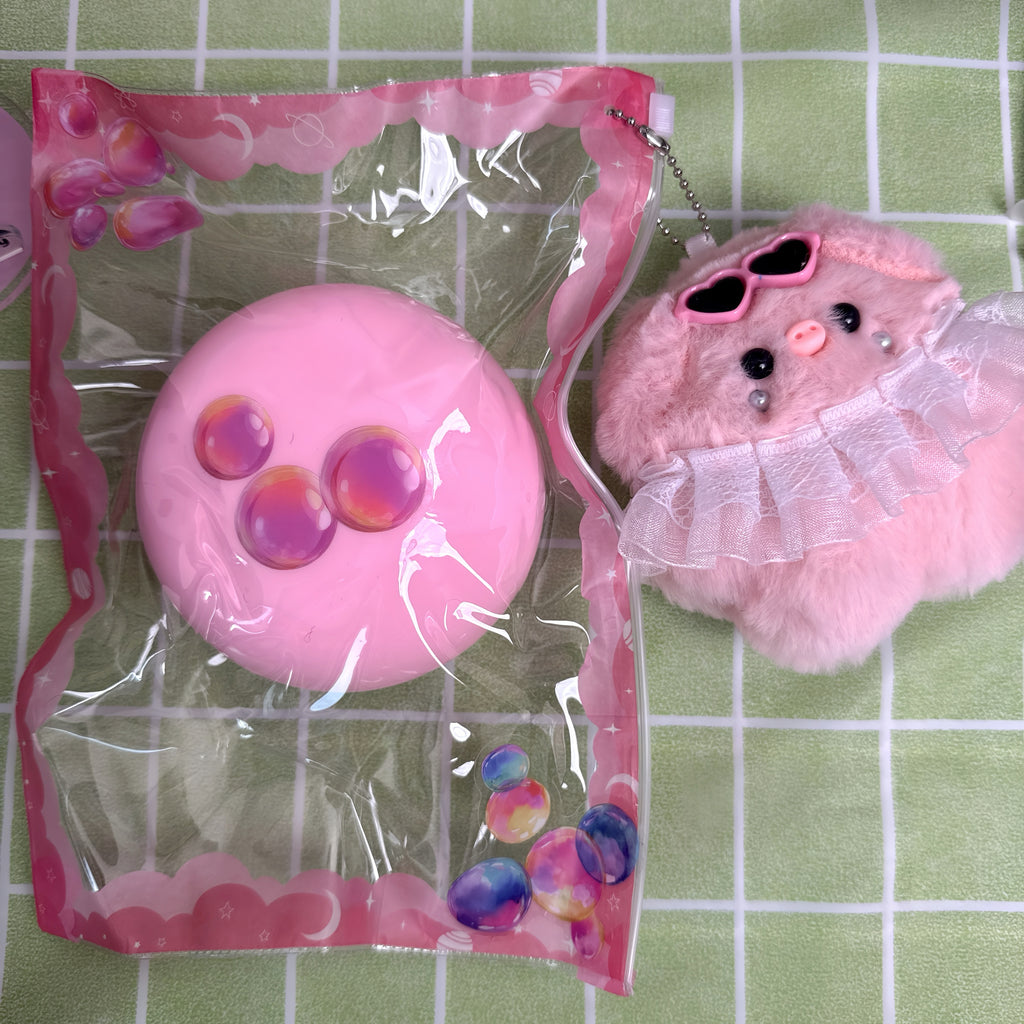 Super Extra Cloud Dough Squishy Ball Pink - By Miaomiao Squishy